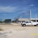 Concrete Pole Netting Install