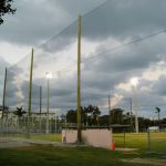 Wood Pole Netting Barrier