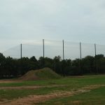 90' High Steel Poles for Netting