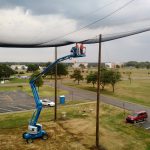 Installing Enclosed Drone Netting