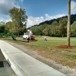 Golf Course Netting Installation