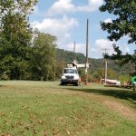 Setting Wood Support Poles at Grade