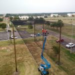 Overhead Rooftop Netting Estruture
