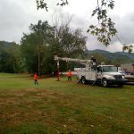 Drilling For Support Pole Installation