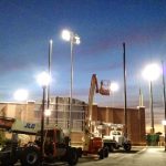 Baseball Field Barrier Netting & Lighting Installation
