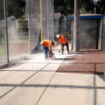 Netting Support Pole Install