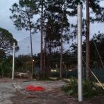 Steel Pole Baseball Netting Support