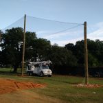 Tiered Golf Netting Structure
