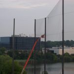 Securing Driving Range Barrier Netting