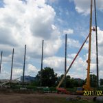 Driving Range Barrier Netting Construction