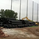 Golf Barrier Netting Installation