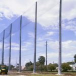 100' Angled Barrier Netting