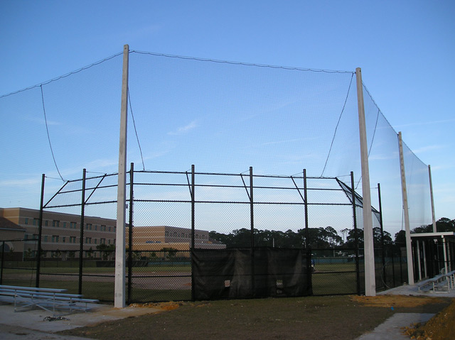 Baseball Field Netting Installation