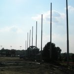 TopGolf Driving Range Barrier Netting Install