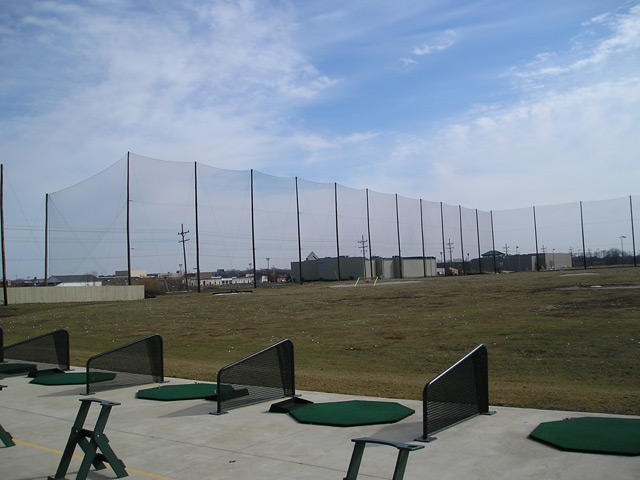 Installing Driving Range Netting
