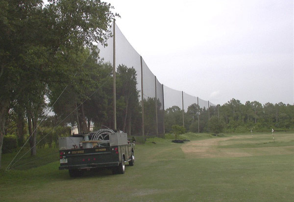 Tampa Palms Golf Netting Installation
