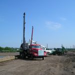 Landfill Debris Netting Installation