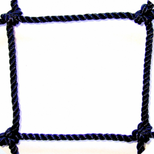 #36 1 3/4 SQUARE MESH BLACK BONDED KNOTTED NYLON