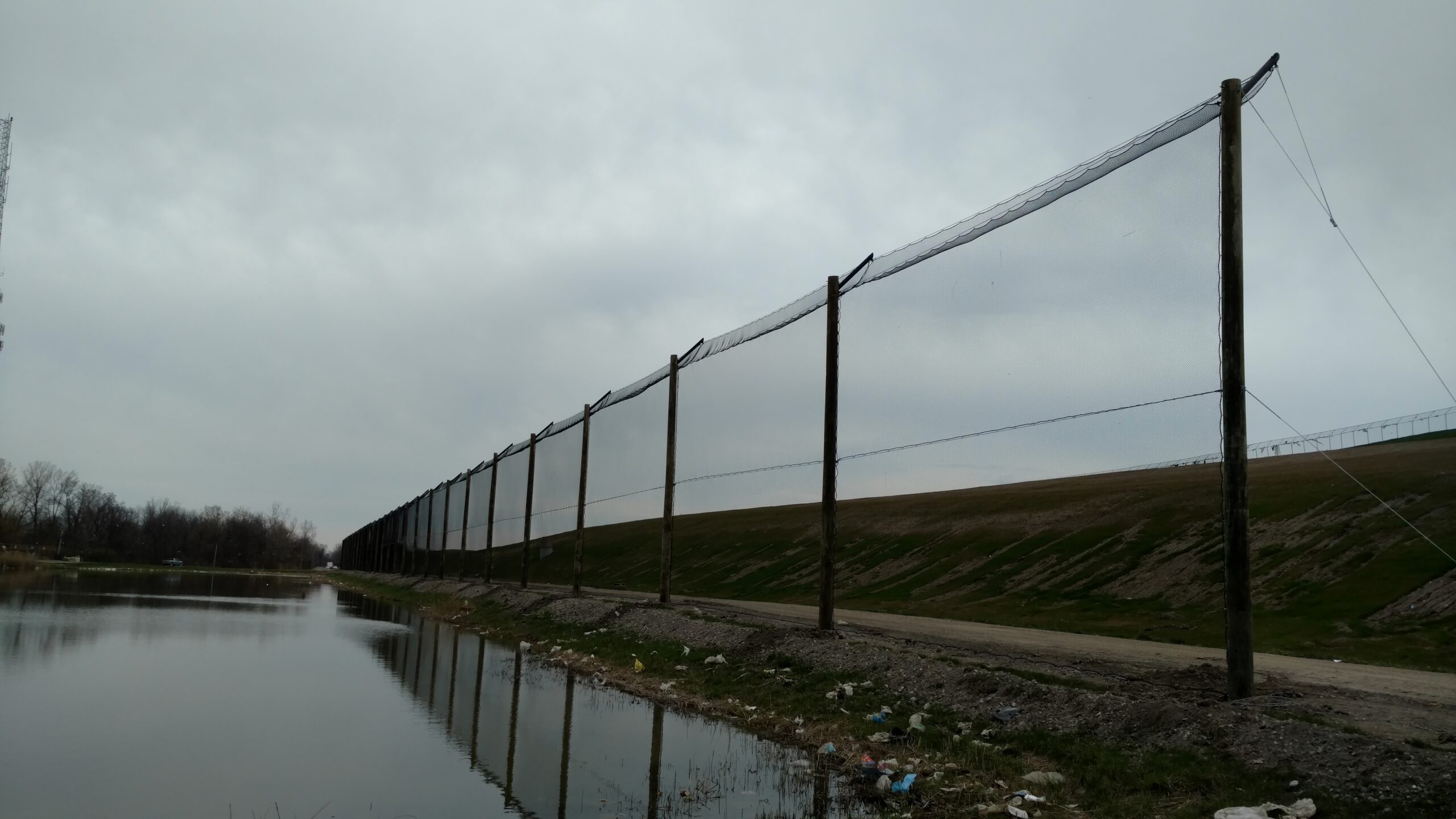 Landfill Barrier Netting Installation done in Riverview Michigan