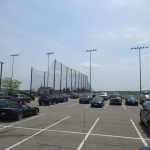 View of the Golf Netting from the parking lot