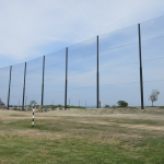 Completed range netting installation