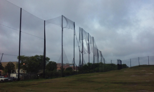 Before Picture Lambert's Point Driving Range Netting Installation