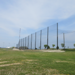 Completed Golf Driving Range Netting Installation
