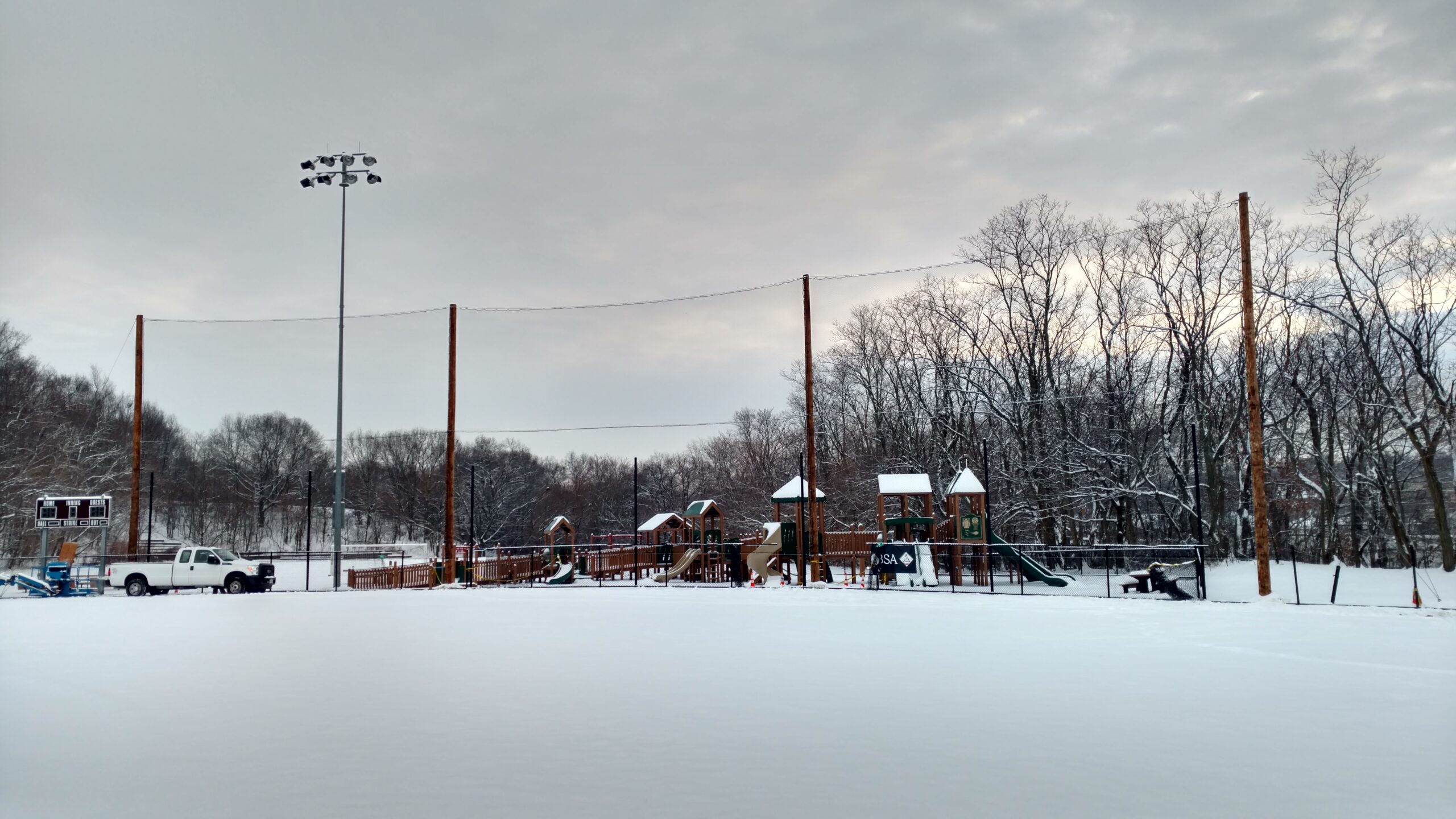 Barrier Netting Structure-Town of Arlington, MA Recreation