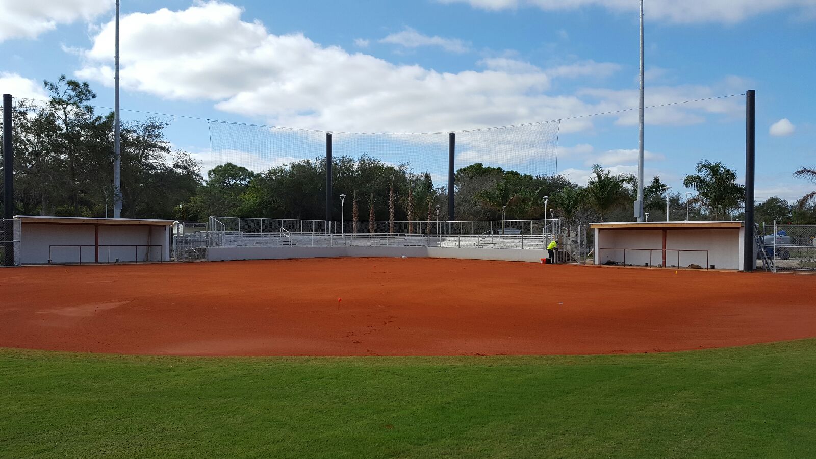 Baseball Backstop Installation – North Broward Prep, FL