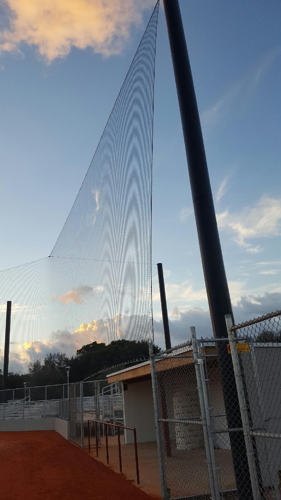 Baseball Backstop Installation – North Broward Prep, FL