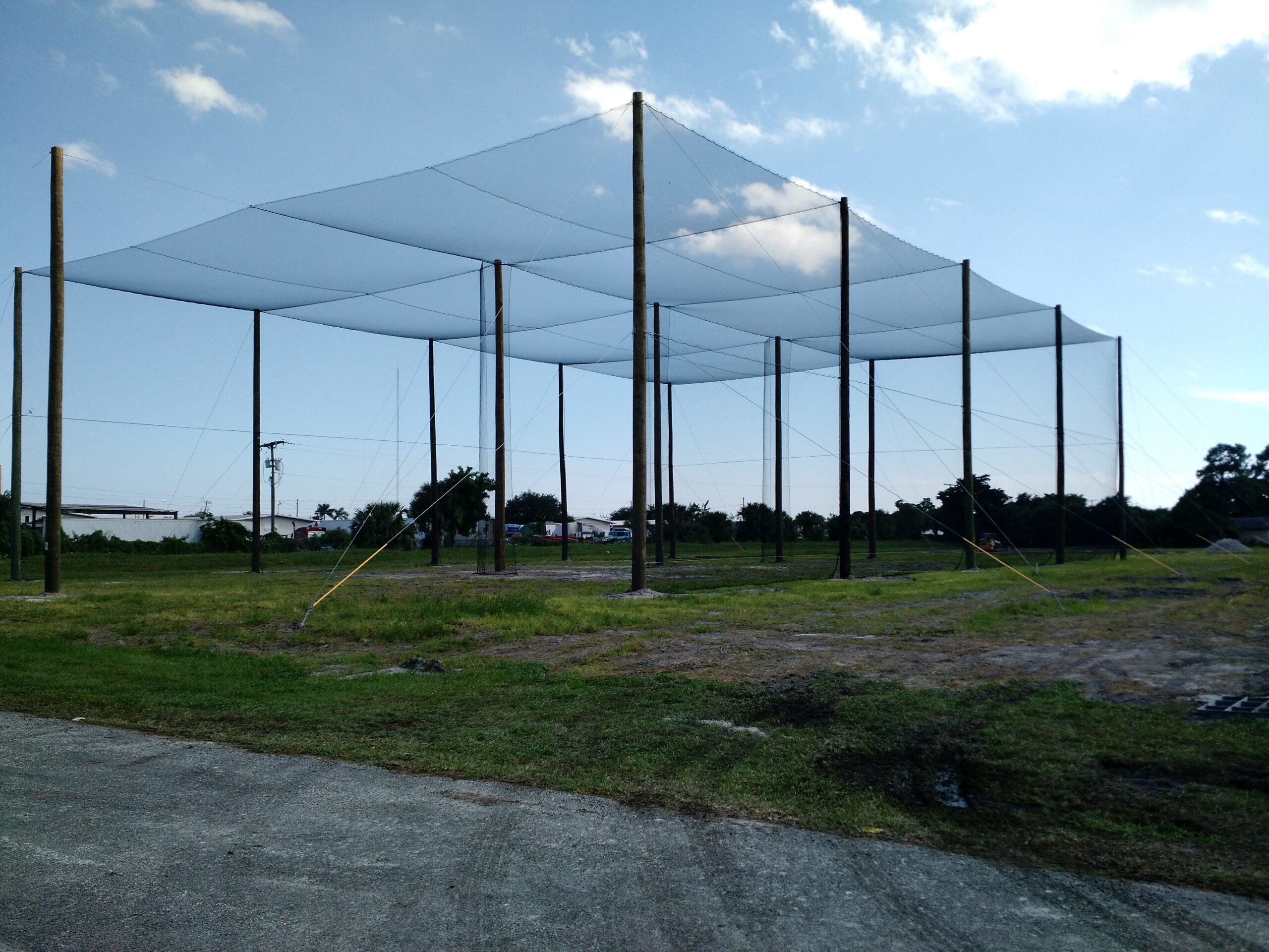 Drone netting enclosure