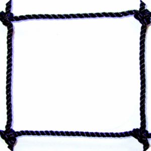 #30 X 1-3/4" SQUARE MESH BLACK BONDED KNOTTED NYLON