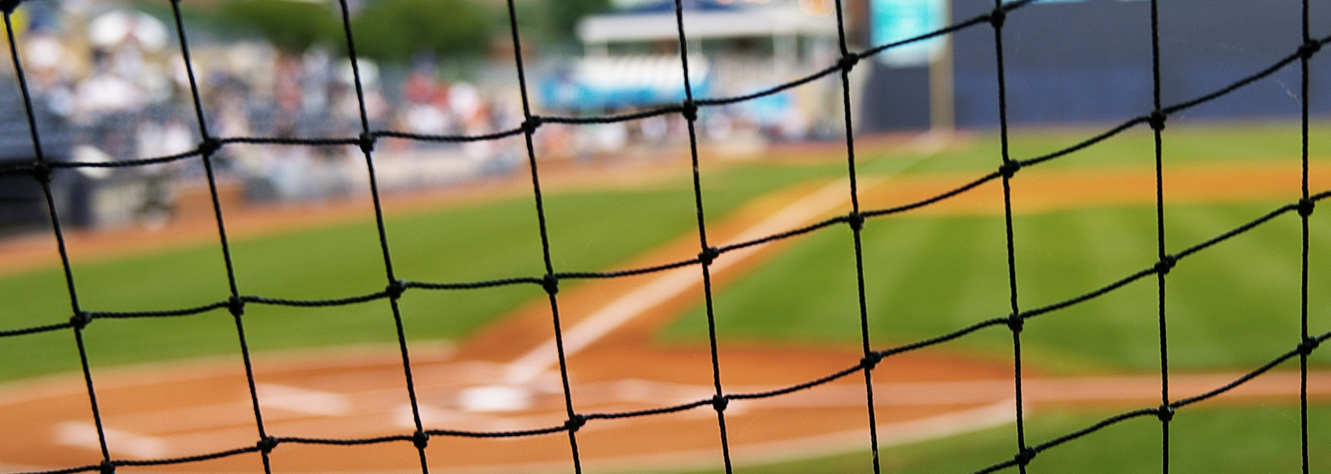 Baseball netting on field