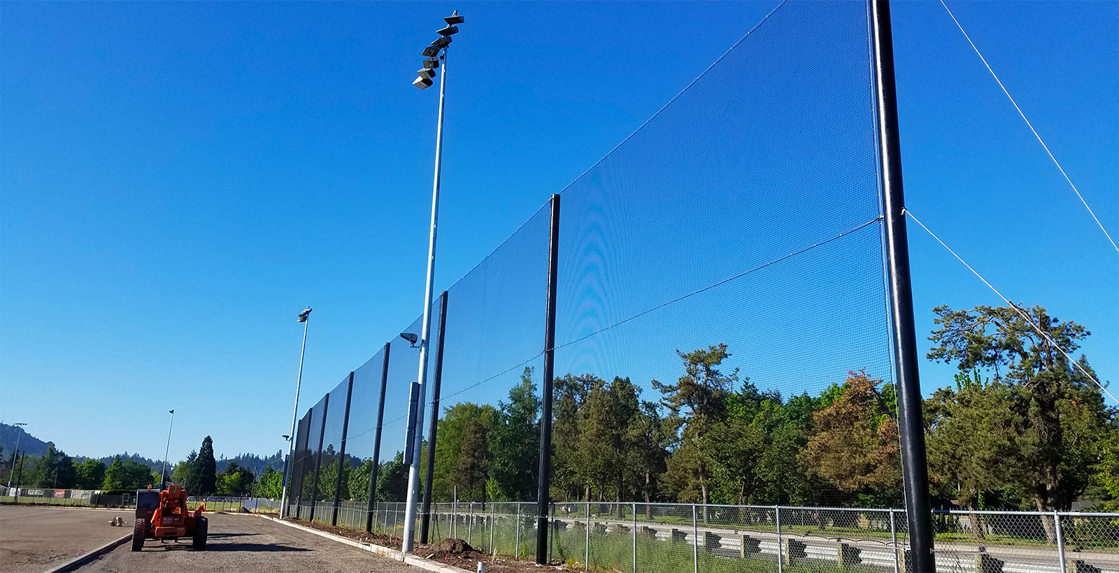 Sports field netting