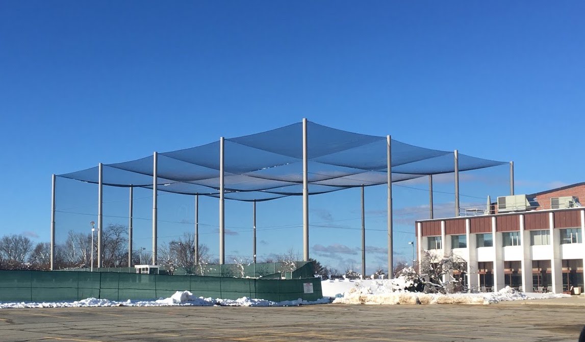 Drone netting enclosure